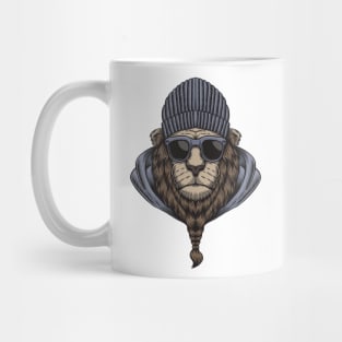 Lion head  with eyeglasses Mug